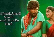 Teri Jhalak Asharfi Srivalli Lyrics in Hindi
