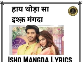 Ishq Mangda Lyrics in Hindi - इश्क़ मंगदा