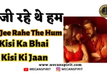 Jee Rahe The Hum Lyrics in Hindi
