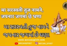 Ma Sarasvati Stuti : મા સરસ્વતી તુજ નામને જપનાર | मा सरस्वती तुज
