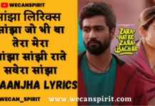 Saanjha Lyrics In Hindi - Zara Hatke Zara Bachke